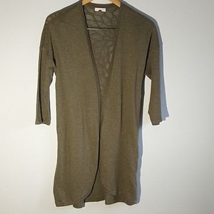 PURE JILL size M Olive Cardigan